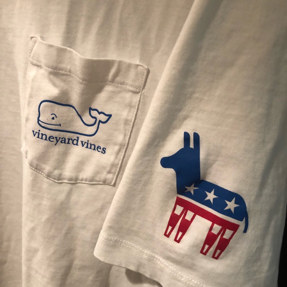 RARE Vineyard Vines Democrat Donkey Tee